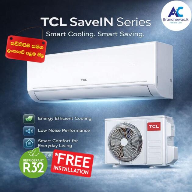 TCL SaveIN Series NON-INVERTER AIR CONDITIONER 24000BTU (TAC-SA24CS/ZC)